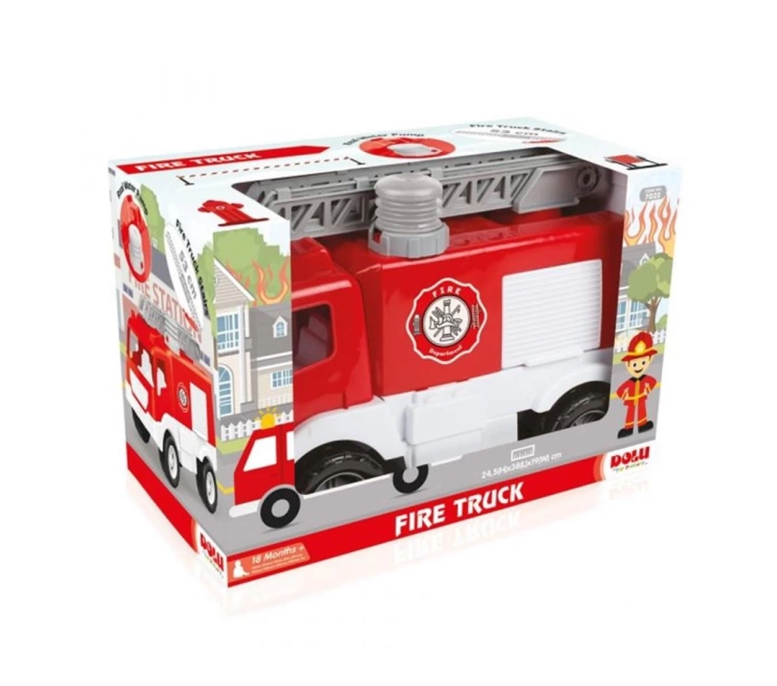 Nessiworld 7022 İTFAİYE KAMYONU PENCELİ KUTUDA 38 CM