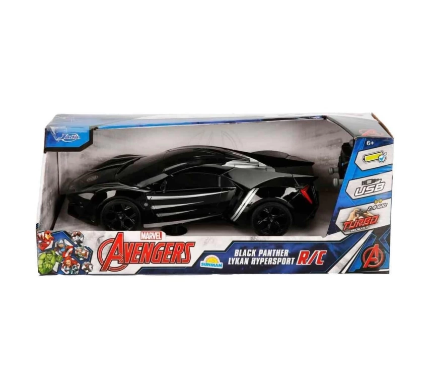 Nessiworld 7037 Kumandalı 1:16 Avengers Black Panther Lykan Hypersport Araba