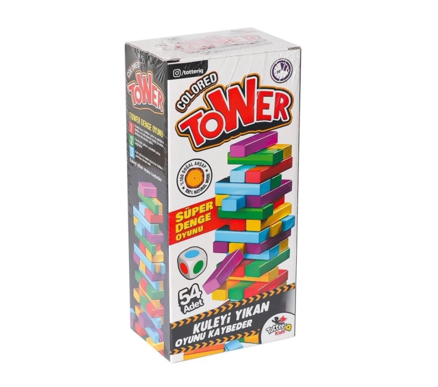 Nessiworld 7315 Renkli Tower Süper Denge Oyunu -Totteriq