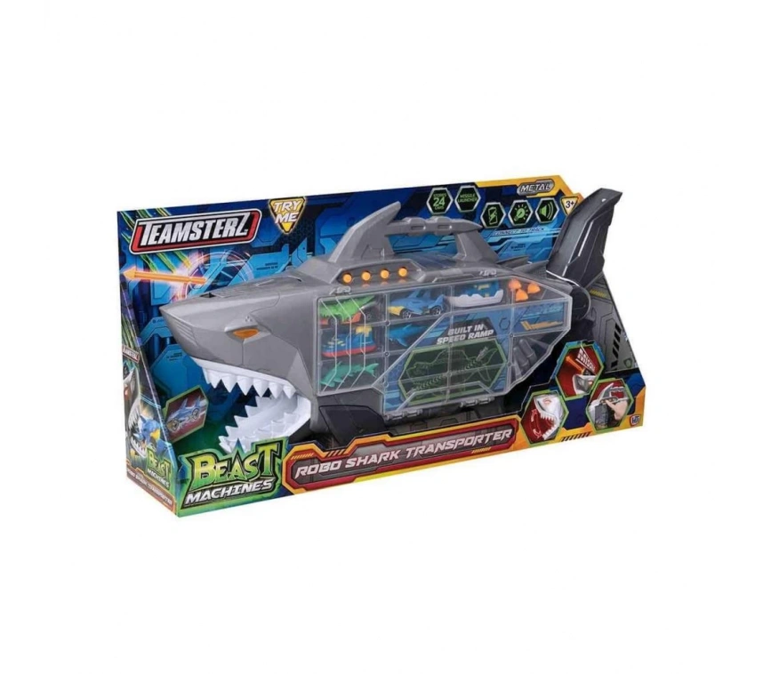 74461 Teamsterz Beast Machines Robo Shark Çantalı Transporter -
