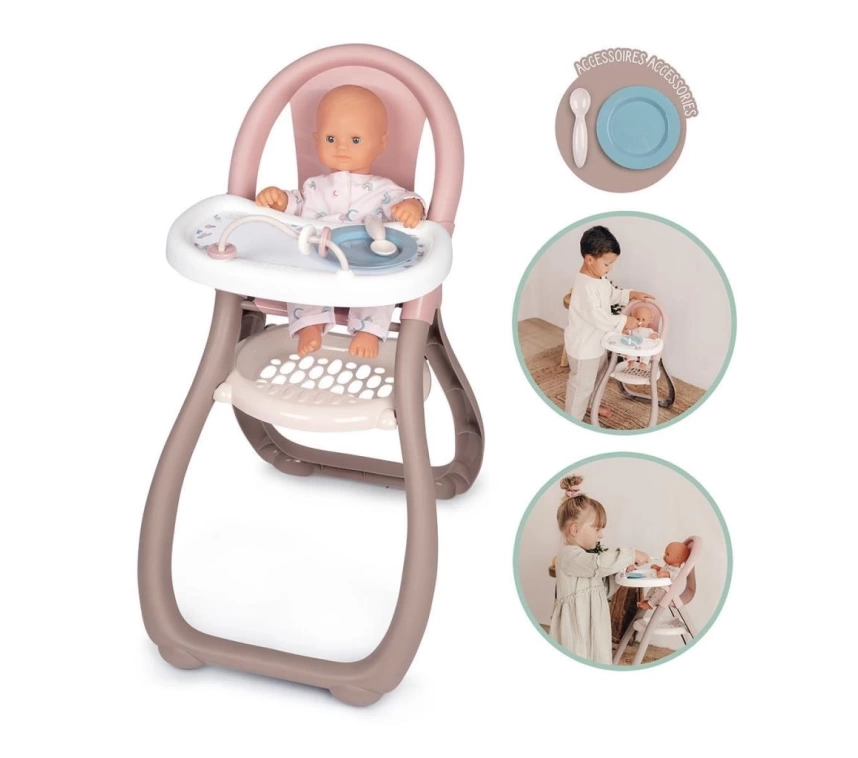 Nessiworld 7600220370 Baby Nurse Oyuncak Bebek Mama Sandalyesi
