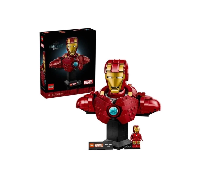 Nessiworld 76327 Lego Marvel Iron Man MK4 Büstü 436 parça +18 yaş
