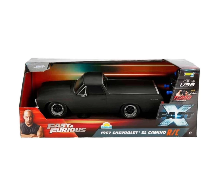 Nessiworld 8429 1:16 Fast & Furious 1967 Chevrolet El Camino USB Şarjlı Uzaktan Kumandalı Araba