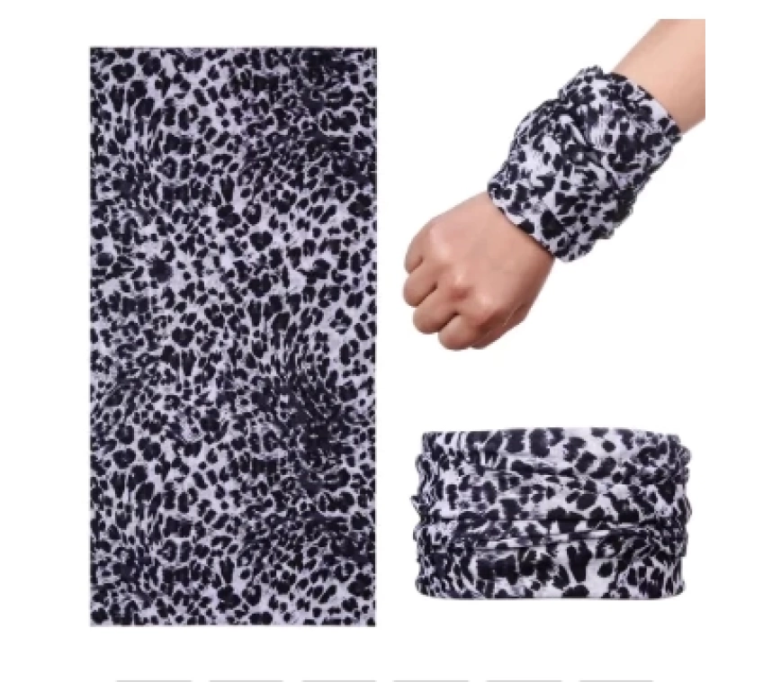 Nessiworld Açık Renk Leopar Baf Bandana Maske