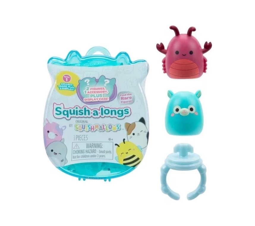 Nessiworld AL0001-1 Squish-a-longs 2 Figür + Yüzük Sürpriz Paket 24lü Display  Seri 1