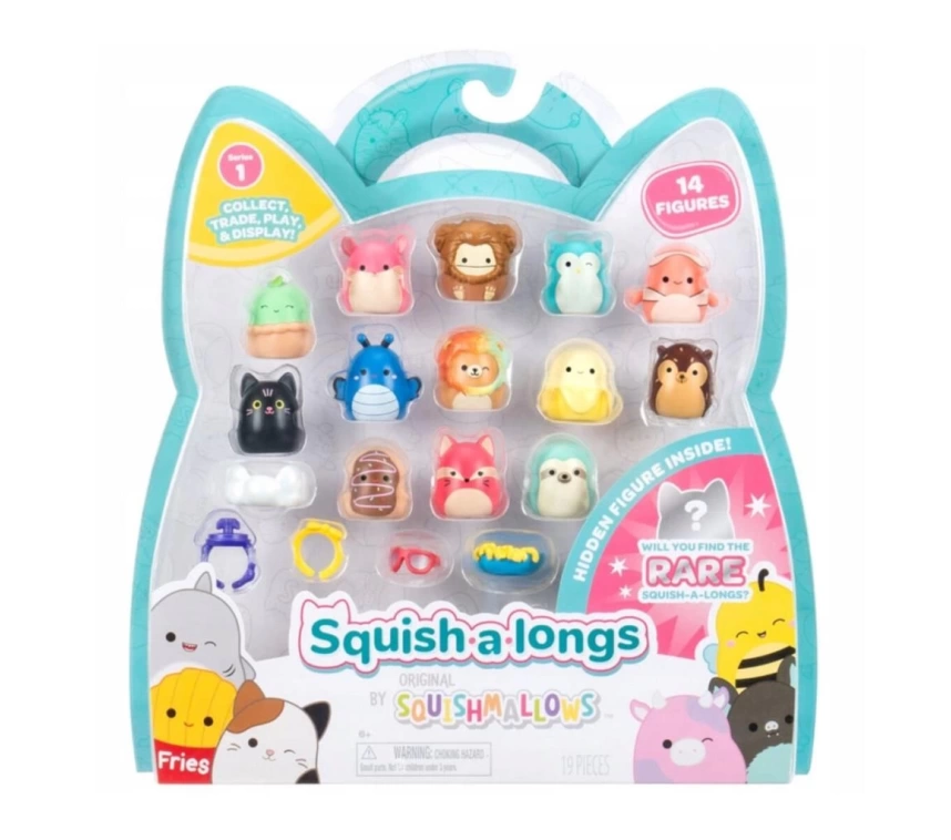 Nessiworld AL0029 Squish a longs 14 Figür + Yüzük Set Seri 1