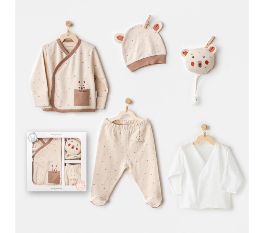 Nessiworld Andywawa AC25020 Adventurous Bear 5Li Hastane Çıkışı Beige