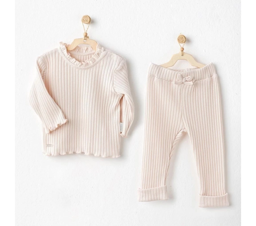 Nessiworld Andywawa AC25093 Sweet Penguin 2Li Bebe Takım Ekru