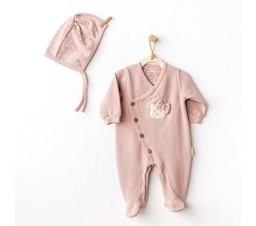Nessiworld Andywawa AC25113 Cute Bear Bebek Tulum Takım Rose