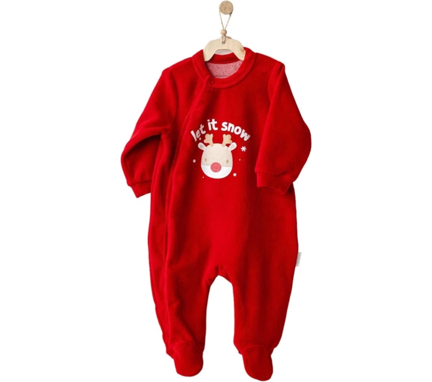 Nessiworld Andywawa AC25332 Happy Newyear Kadife Bebek Tulum Red