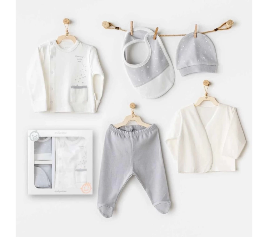 Nessiworld Andywawa AC25700 Mommys Little Star 5Li Hastane Çıkışı Ekru