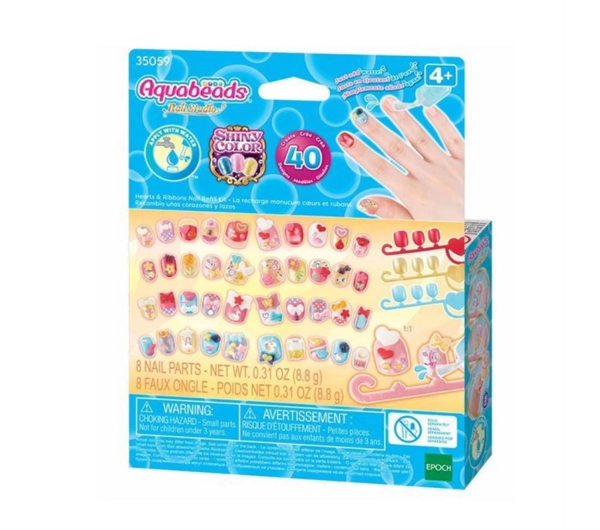 Nessiworld Aqua Beads Kalp ve Kurdele Yedek Kit