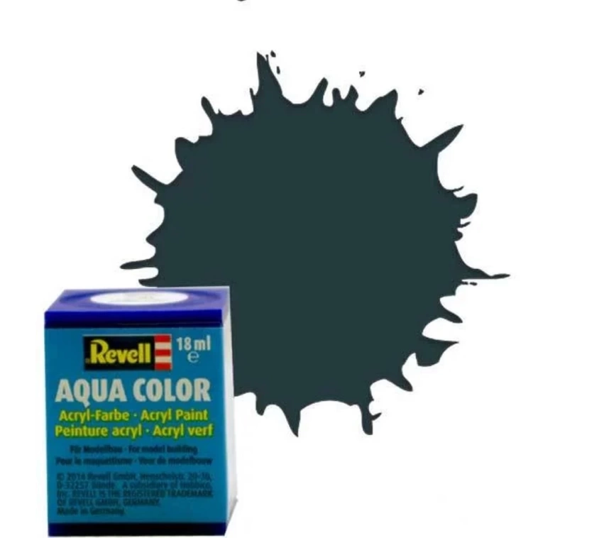 NessiWorld Aqua Color Dark Green - Mat Boya - 18 ml