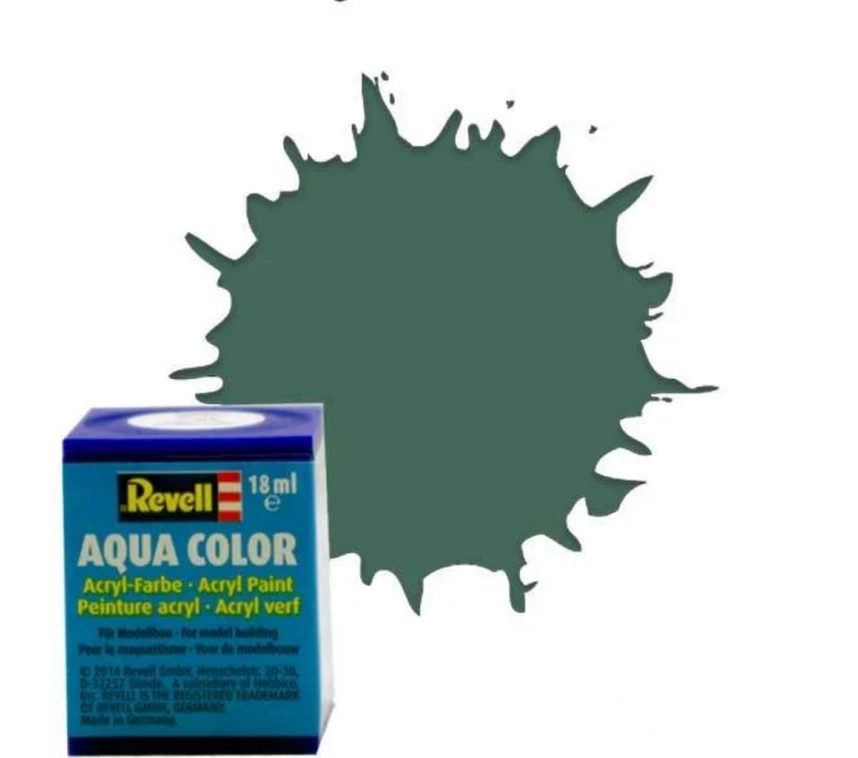 NessiWorld Aqua Color Greenish Grey - Mat Boya- 18 ml