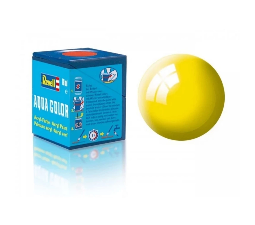 NessiWorld Aqua Color Yellow - Gloss Boya- 18 ml