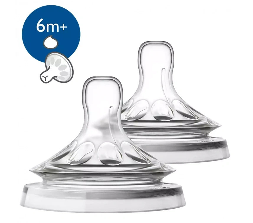Nessiworld    Avent Natural Biberon Emziği Y Kesik 6 Ay+ 2li SCF046/27