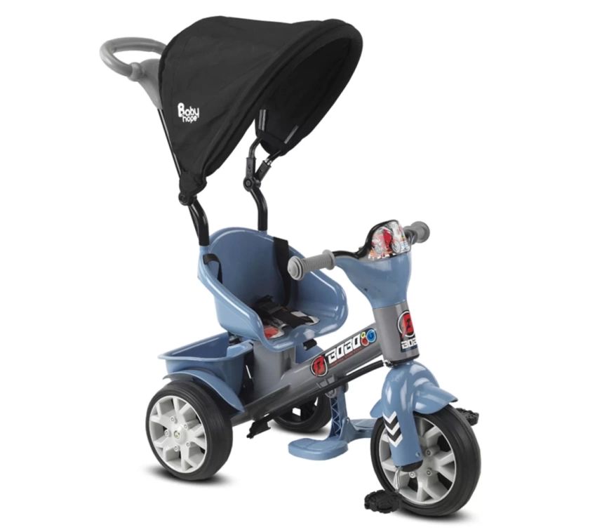 Nessiworld Babyhope Bobo Speed Tenteli Bisiklet Mavi Gri