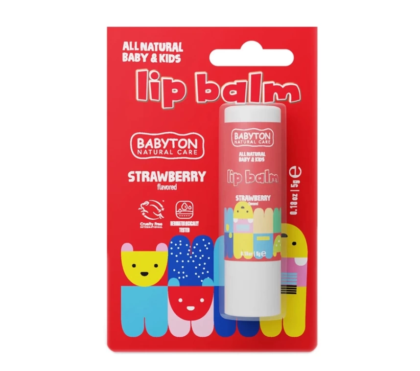 Nessiworld Babyton Bebek ve Çocuklar İçin Doğal Dudak Koruyucu Balm Çilek