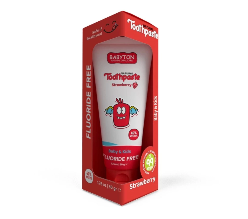 Nessiworld Babyton Organik Doğal Çilek Aromalı Diş Macunu 50 Gr