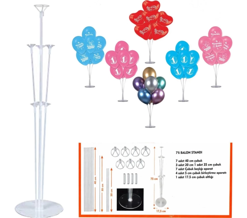 Nessiworld Balon Standı 75 cm
