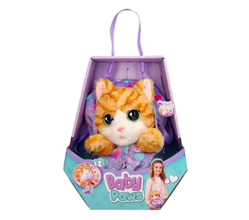 Nessiworld BAW05000 Baby Paws Sesli Kedi 20 cm Peluş