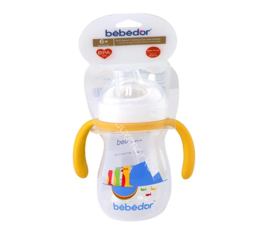 Nessiworld Bebedor Yumuşak Uçlu Kulplu Alıştırma Bardağı 270ml 7503