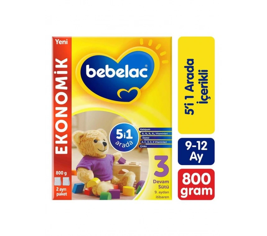 Nessiworld  Bebelac Bebek Devam Sütü No3 800 Gr