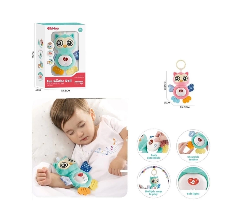 Nessiworld BIB6008 -Vardem Işıklı Ve Sesli Bebek Baykuşu