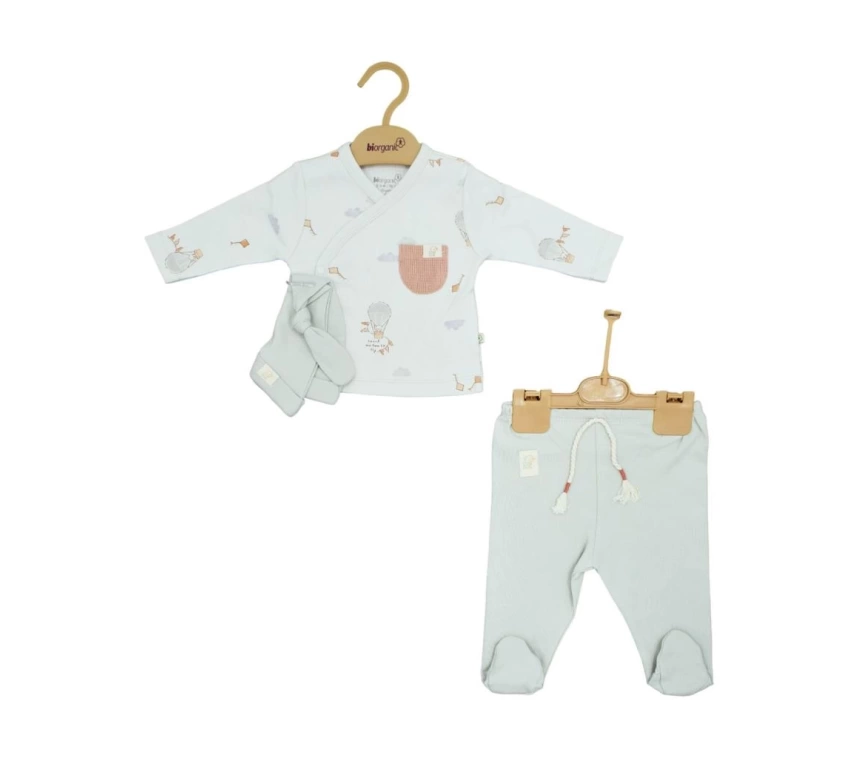 Nessiworld Bibaby Biorganic Teach Me 3Lü Zıbın Set 73340 Red