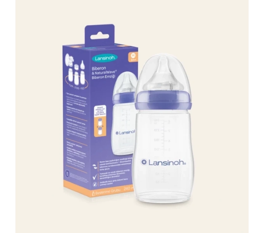 Nessiworld    Biberon Natural Wawe Biberon Emziği 240ml