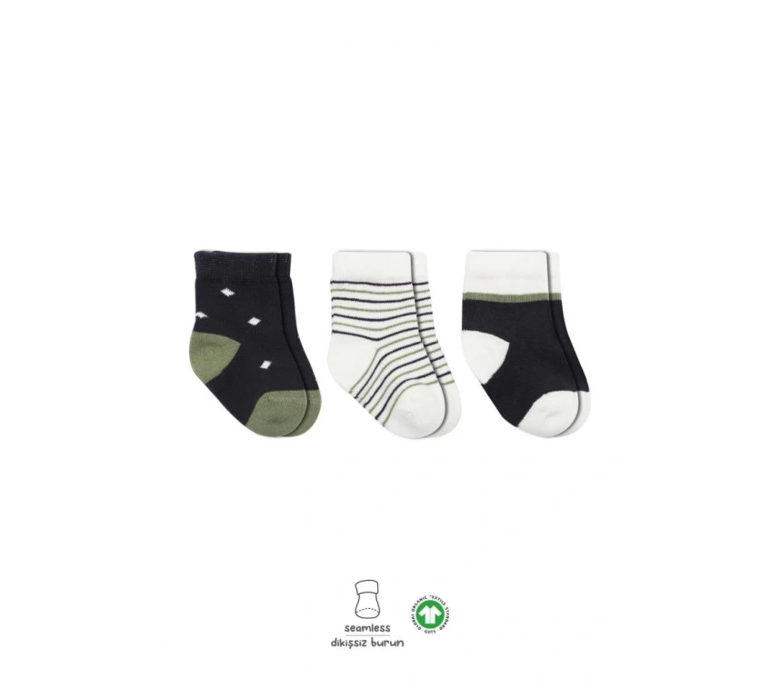 Nessiworld  Bistyle 3Lü Penye Erkek Soket Çorap BS10111 Antrasit
