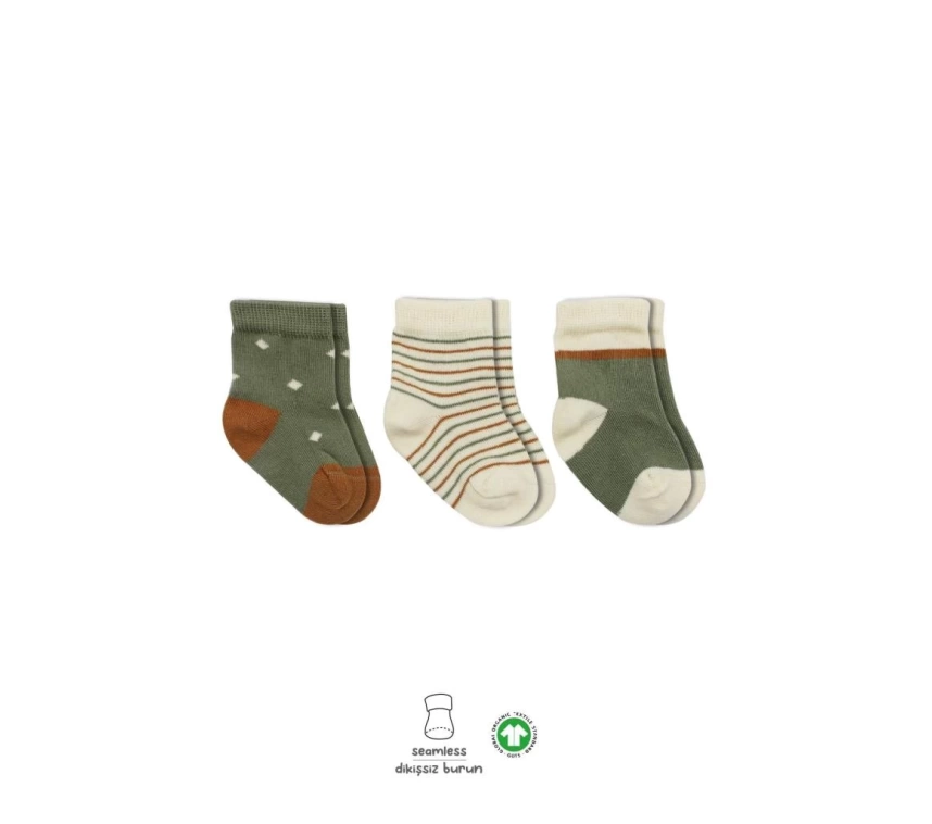 Nessiworld  Bistyle 3Lü Penye Kız Soket Çorap BS10112 Nil