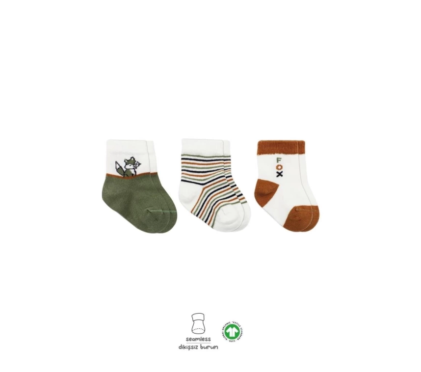 Nessiworld Bistyle 3Lü Penye Soket Çorap BS10109 Nil