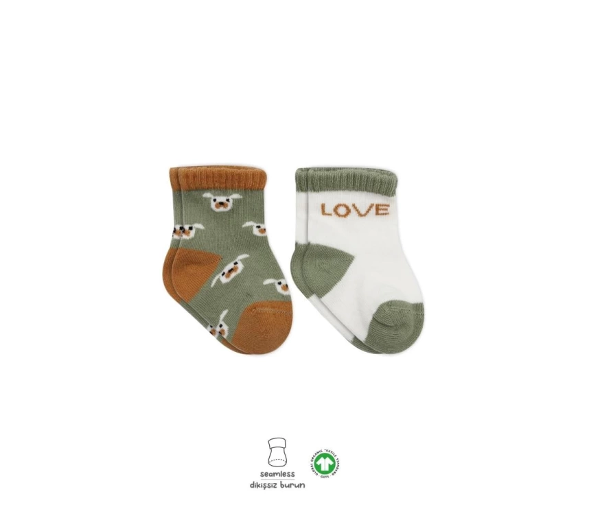 Nessiworld Bistyle Love Dog Penye Soket Çorap 2Li BS10118 Nil