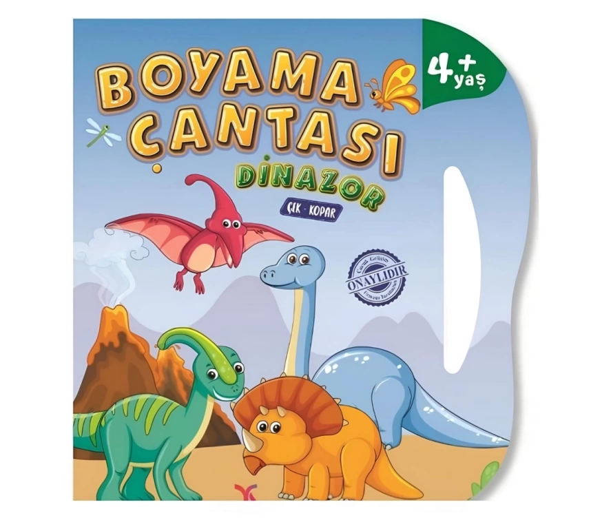 Nessiworld Boyama Çantası Çek Kopar Boyama Kitabı Dinozor