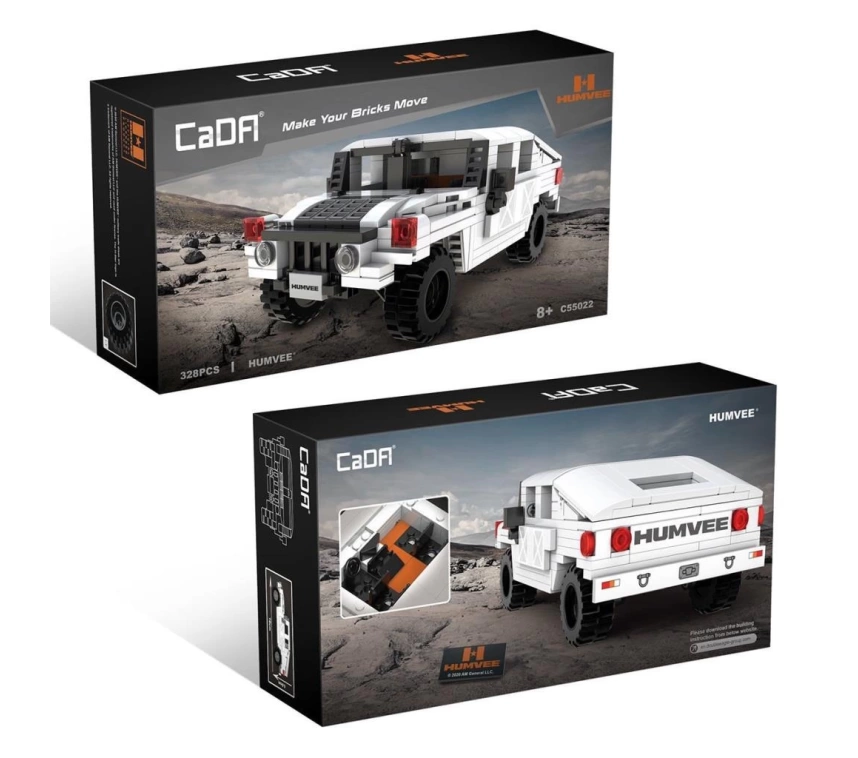 Nessiworld C55022W CADA Humvee Jeep Blok Seti 328 Parça-Vagon life