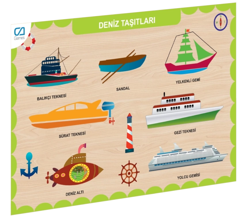 Nessiworld CAAHS-3201 CAMES AHŞAP DENİZ TAŞITLARI BUL-TAK