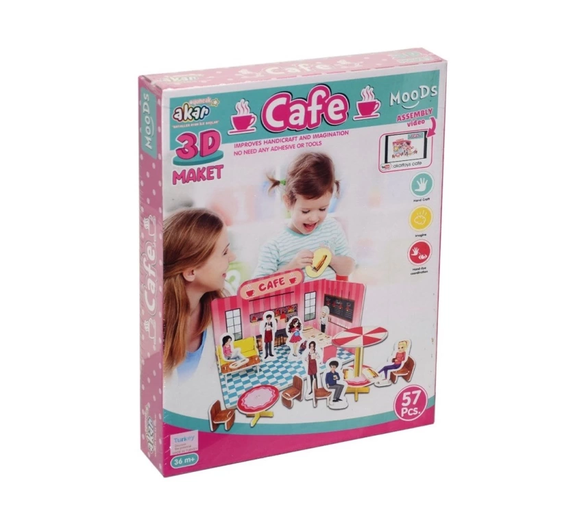 Nessiworld Cafe Maket 3 Boyutlu Puzzle