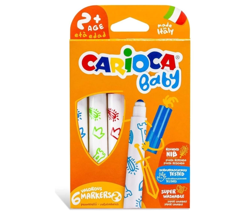 Nessiworld Carioca Jumbo Keçeli Boya Kalemi 6lı