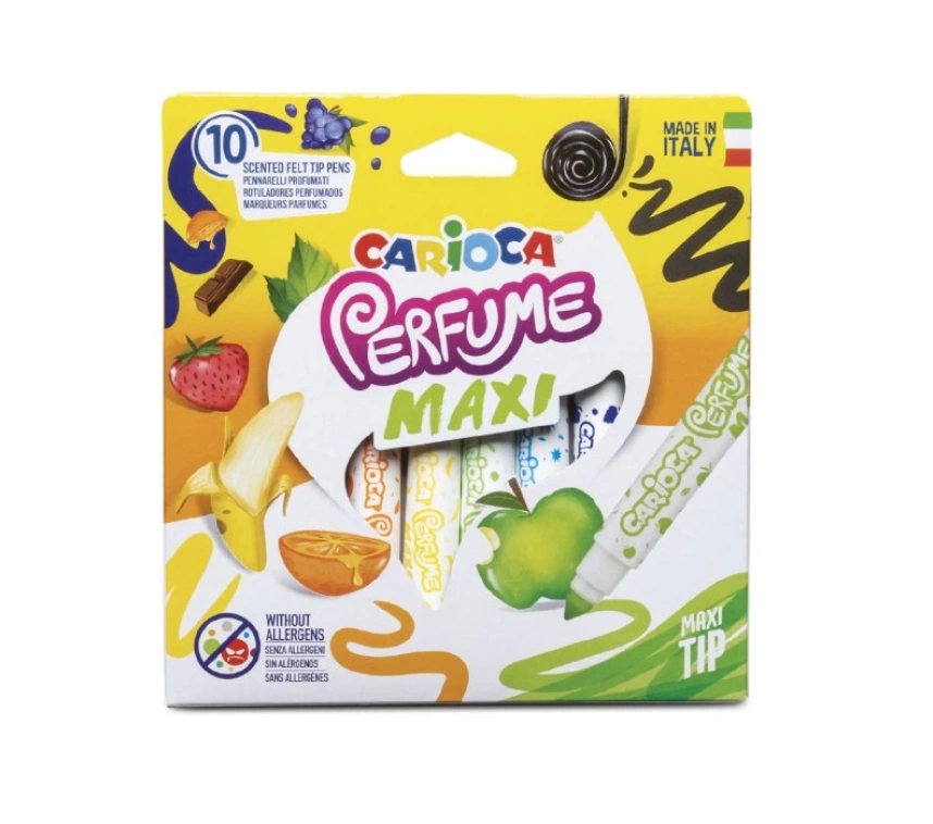 Nessiworld Carioca Kokulu Jumbo Keçeli Boya Kalemi 10Lu