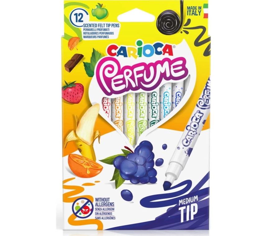 Nessiworld Carioca Kokulu Keçeli Boya Kalemi 12Li
