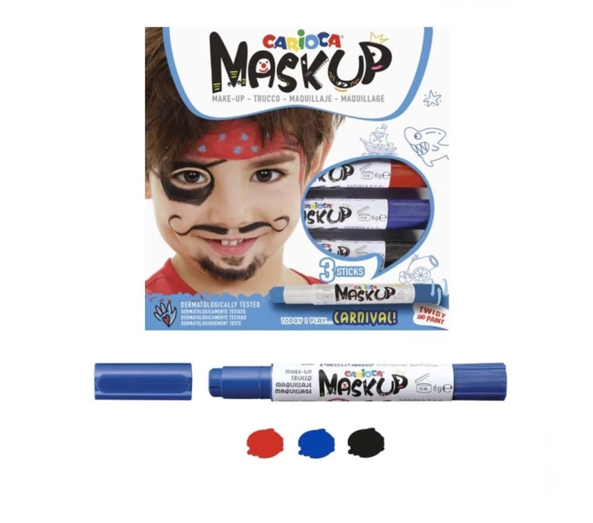 NessiWorld Carioca Mask Up Yüz Boyası 3 Renk Carnival