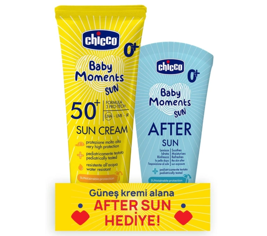 Nessiworld Chicco Baby Moments Sun Güneş Kremi Spf 50+ 75 ml + After Sun Hediye