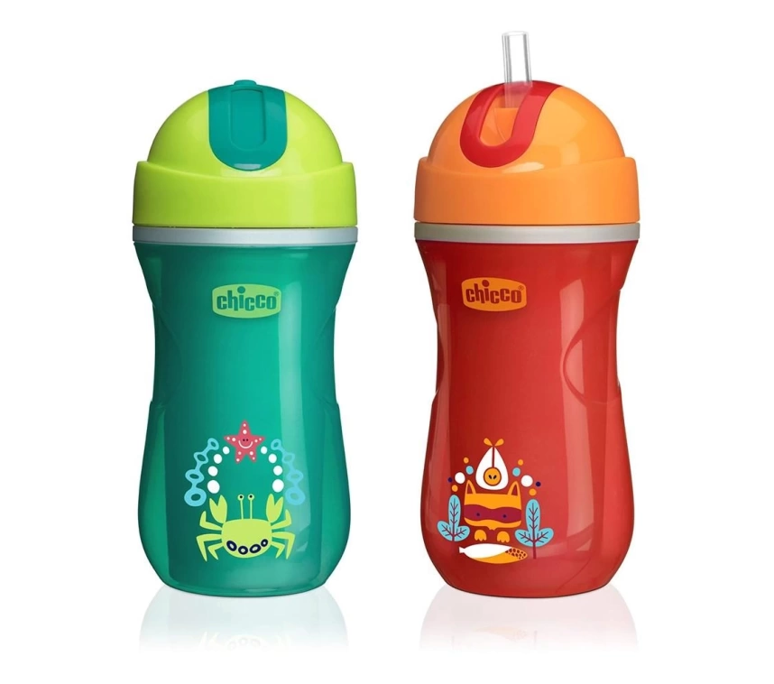 Nessiworld Chicco Isı Yalıtımlı Sport Pipetli Bardak 14 Ay+ Unisex