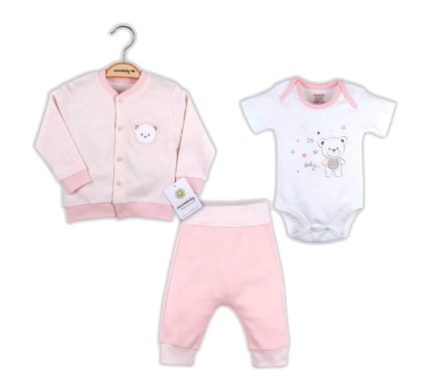 Nessiworld   Çift Ayıcık 3lü Takım 4556 Pembe