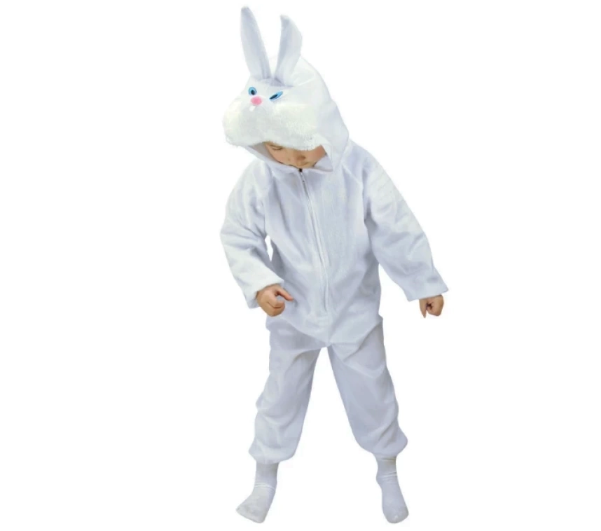 Nessiworld Çocuk Tavşan Kostümü Beyaz Renk 2-3 Yaş 80 cm