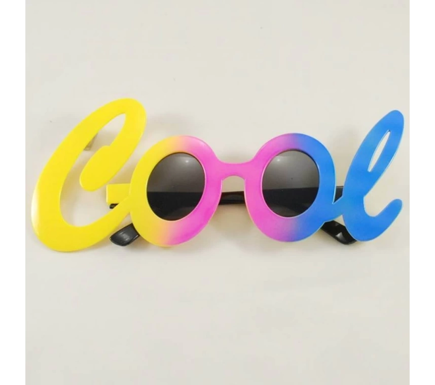 Nessiworld  Cool Yazılı Rengarenk Parti Gözlüğü 21x8 cm