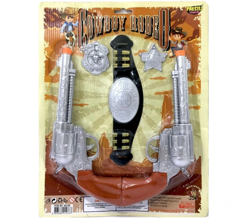 Nessiworld Cowboy Rodeo Kemerli Kartela Kovboy Seti