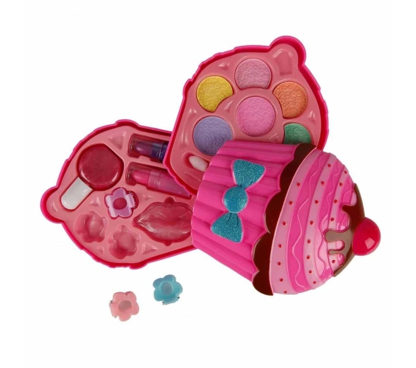 Cupcake Şekilli 2 Katlı Makyaj Güzellik Seti