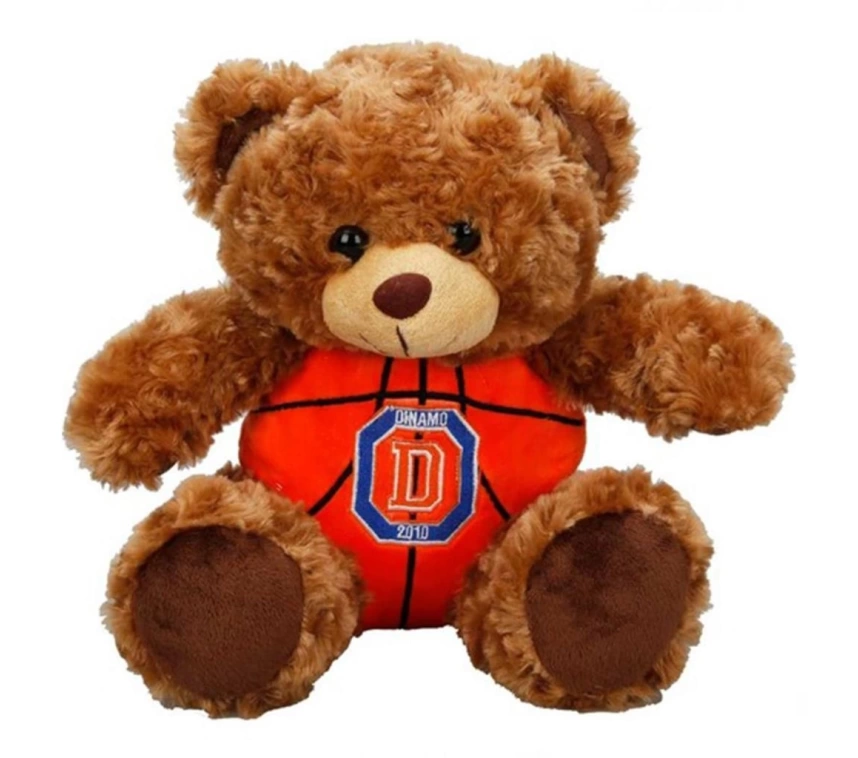 Nessiworld Dinamo Basketbol Topu Gövdeli Oturan Peluş Ayı 30 cm.